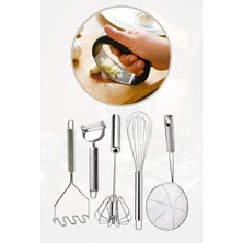 Macgon Basmalı Otomatik Çırpıcı, Tel Çırpıcı, Patates Ezici, Julyen Soyacak, Sarımsak Ezici ve Kevgir