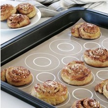 Macgon Pişirme Kağıdı Silikon Kauçuk 41X31 cm 225°C Sıcaklığa Kadar Dayanabilir Ölçülü Bej