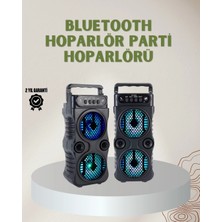 Venüs Shopping 1200 Mah Şarjlı LED Işıklı Bluetooth Hoparlör – Fm Radyolu, Hafıza Kart Destekli