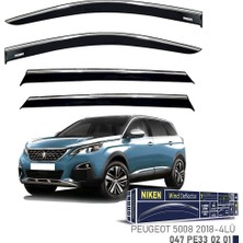 Niken Peugeot 5008 Cam Rüzgarlığı Kromlu 4'lü 2018+ Sonrası