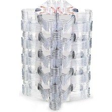 Macgon 12 Adet Şeffaf Plastik Elbiselik Askısı,kristal Askı,dolap Içi Askı