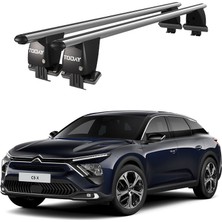 Today Auto Royal Citroen C5 (2021 ve Sonrası) Uyumlu Gri Kilitli Ara Atkı Port Bagaj Tavan Barı