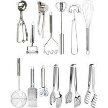 Macgon 14 Parça Mutfak Için Her Şey Mutfak Hazırlık Servis Maşa Lüx Çeyiz Seti