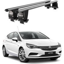 Today Auto Royal Opel Astra (2016-2021) Uyumlu Gri Kilitli Ara Atkı Port Bagaj Tavan Barı