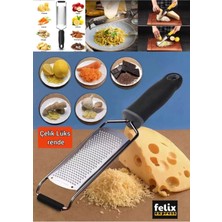 Macgon Paslanmaz Çelik Mutfak Rende Seti El Kaba Peynir Rende ve Güzel Limon Rende