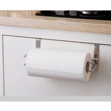 Macgon Banyo Tuvalet Mutfak Rulo Kağıt Tutucu Paslanmaz Metal Havlu Askı 27CM