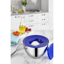 Macgon 3 Parça Çelik Karıştırma Kabı 24 cm