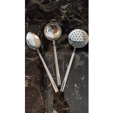 Macgon 3 Parça Servis Seti Kepçe Takımı 430 Kalite 2 ml