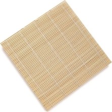 Macgon Bambu Mat Sushı Sarma Hasırı Beyaz 24 x 24 cm