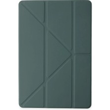 Toyigoo Ieg™  Ipad 2022 10.9 (10.nesil) Kılıf Kalemlikli Mars Tablet Kılıfı - Koyu Yeşil