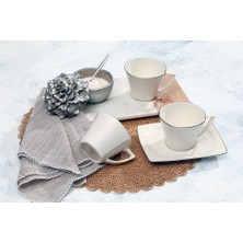 Riva Platin 6 Kişilik Çay Fincan Takımı 180CC