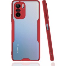 Toyigoo Ieg™  Xiaomi Poco F3 Kılıf Platin Silikon - Kırmızı