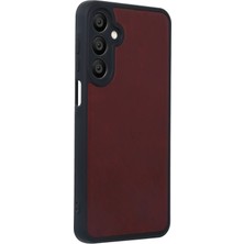 Toyigoo Ieg™  Samsung Galaxy A55 5g Kılıf Aras Deri Kapak - Bordo
