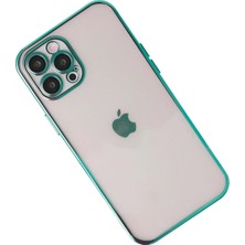 Toyigoo Ieg™  Iphone 12 Pro Max Kılıf Razer Lensli Silikon - Yeşil