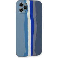 Toyigoo Ieg™  Iphone 11 Pro Kılıf Ebruli Lansman Silikon - Mavi-Gri