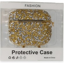 Toyigoo Ieg™  Airpods Pro (1.nesil) Mira Taşlı Kılıf - Gold