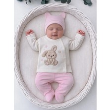 Panfilia %100 Pamuklu 0-3 Ay Yenidoğan Bebek Hastane Çıkışı 3lü Set
