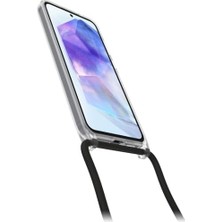React Necklace Kılıf, Galaxy A55 5g Için, Ultra Ince, Koruyucu Kılıf, Ayarlanabilir ve Çıkarılabilir Cep Telefonu Zincirli, Askeri Standartlara Göre Test Edilmiştir, Şeffaf