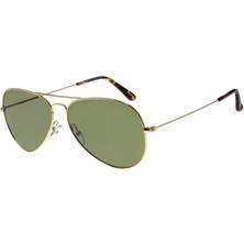 Sanches Polarize Pilot Güneş Gözlüğü Raptor 105 Large Altın Gözlük Yeşil
