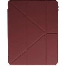 Toyigoo Ieg™  Ipad 2022 10.9 (10.nesil) Kılıf Kalemlikli Mars Tablet Kılıfı - Mürdüm