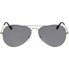 Sanches Polarize Pilot Güneş Gözlüğü Raptor 105 Large Gümüş Gözlük Füme C