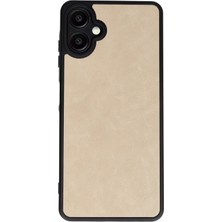 Toyigoo Ieg™  Samsung Galaxy A06 Kılıf Aras Deri Kapak - Pudra