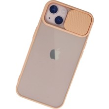 Toyigoo Ieg™  Iphone 13 Kılıf Palm Buzlu Kamera Sürgülü Silikon - Pembe