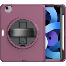 Toyigoo Ieg™  Ipad 2022 10.9 (10.nesil) Kılıf Hand Strap Tablet Kılıfı - Mürdüm