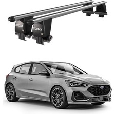 Today Auto Royal Ford Focus Iv (2018 ve Sonrası) Uyumlu Gri Kilitli Ara Atkı Port Bagaj Tavan Barı