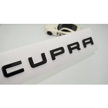 Dk Tuning Cupra Siyah Bagaj Yazı Logo Seat Leon ile Uyumlu