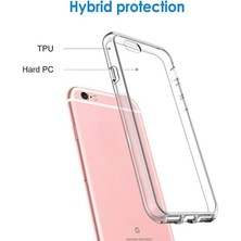 ile Uyumlu Şeffaf Clear Silikon Yüksek Kalite Darbeye Dayanıklı Şık Telefon Kılıfı (6/6s)
