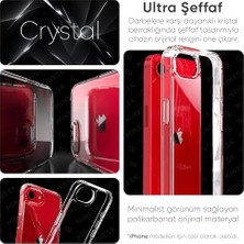 16E ile Uyumlu Cyrstal Clear Şeffaf Silikon Kılıf Arkası Sert Polikarbonat Kenarları Yumuşak Tpu Silikon Premium Ultra Şeffaf Kılıf Kapak (Cyrstal Clear, 16E)