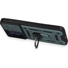 Toyigoo Ieg™  Vivo Y35 Kılıf Pars Lens Yüzüklü Silikon - Yeşil