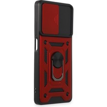 Toyigoo Ieg™  Xiaomi Redmi Note 12 Pro 5g Kılıf Pars Lens Yüzüklü Silikon - Kırmızı