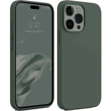 Toyigoo Ieg™  Iphone 15 Pro Kılıf First Silikon - Koyu Yeşil