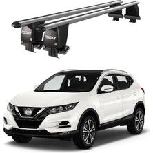 Today Auto Royal Nissan Qashqai / Dualis (2017 - 2021) Uyumlu Gri Kilitli Ara Atkı Port Bagaj Tavan Barı