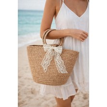 Günlük Tatil Plaj Hasır Çanta