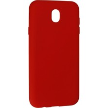 Toyigoo Ieg™  Samsung Galaxy J7 Pro / J730 Kılıf Nano Içi Kadife Silikon - Kırmızı