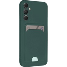 Toyigoo Ieg™  Samsung Galaxy A16 5g Kılıf Kelvin Kartvizitli Silikon - Koyu Yeşil