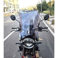 Motocam Husqvarna Svartpilen 250 Ön Cam 2020-2026 Model 47CM Füme Renkli 4mm