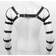 Alfa Aksesuar 03 Giyim Erkek  Kol ve Omuz Harness, Seksi Erkek  Fantezi Deri Giyim - BRFM166 Beruflic
