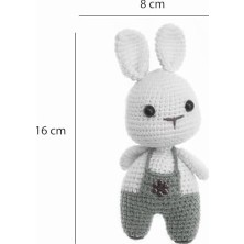Renovon, Amigurumi Tavşan Anahtarlık,birinci Sınıf Pamuk Ipten Tığ El Işçiliği ile Yapılmış,sevimli,sağlıklı, Peluş,elyaf Dolgu,yaratıcı,şık,sağlıklı Sevimli Figürler Çanta ve Vb Için Süs