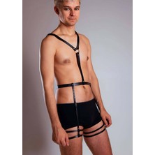 Alfa Aksesuar 03 Giyim Boyundan Bağlamalı Seksi Erkek  Fantazi Jartiyer - BRFM42 Beruflic