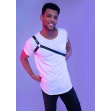 Alfa Aksesuar 03 Giyim Çapraz Kol Detaylı Erkek  Deri Harness - Brfm3 Beruflic