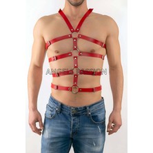 Alfa Aksesuar 03 Giyim Seksi Erkek  Body Harness, Deri Erkek  Body Harness - BRFM54 Beruflic