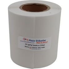 Pp Şeffaf Baskısız Noter Fotoğraf Kapatma Etiketi 80X50 mm – Rulo 500 Adet (Kutu Kapatma Etiketi)
