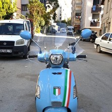 Motocam Rks Bitter Ön Cam 2022-2026 Model 41CM Şeffaf Renkli 4mm Elcikli Aparatsız