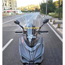 Motocam Sym Cruisym 150 Gt Ön Cam 2023-2026 Model 58CM Şeffaf Renkli 4mm