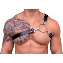 Alfa Aksesuar 03 Giyim Erkek  Tek Omuz Harness, Deri Bacak Aksesuarı, Fantazi Erkek  Dış Giyim - BRFM177 Beruflic