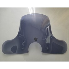 Motocam Sym Fiddle Iıı 125 Ön Cam 2016-2022 Model 53CM Füme Renkli Elcikli Aparatsız